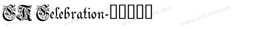 CK Celebration字体转换